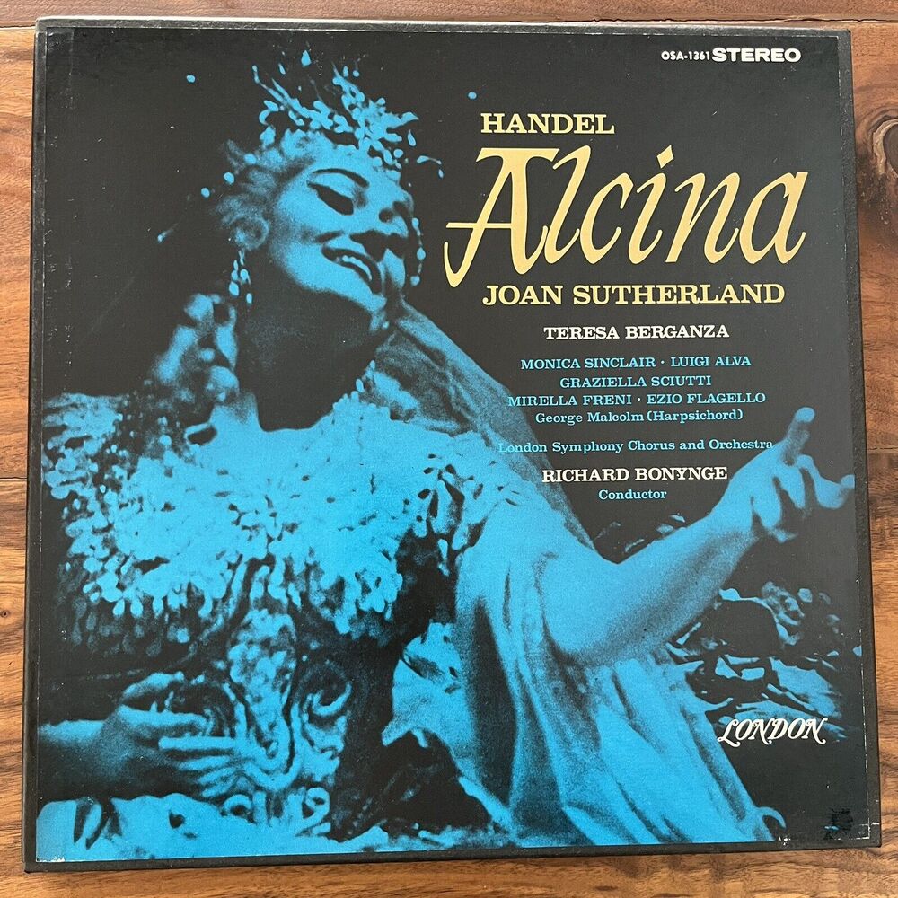Handel Alcina Joan Sutherland 3xVinyl LP Box Set London OSA 1361